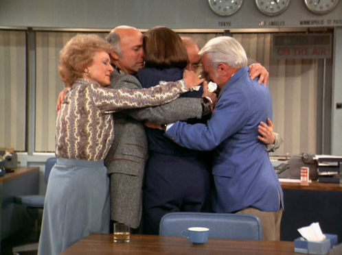 Image result for mary tyler moore finale show group hug